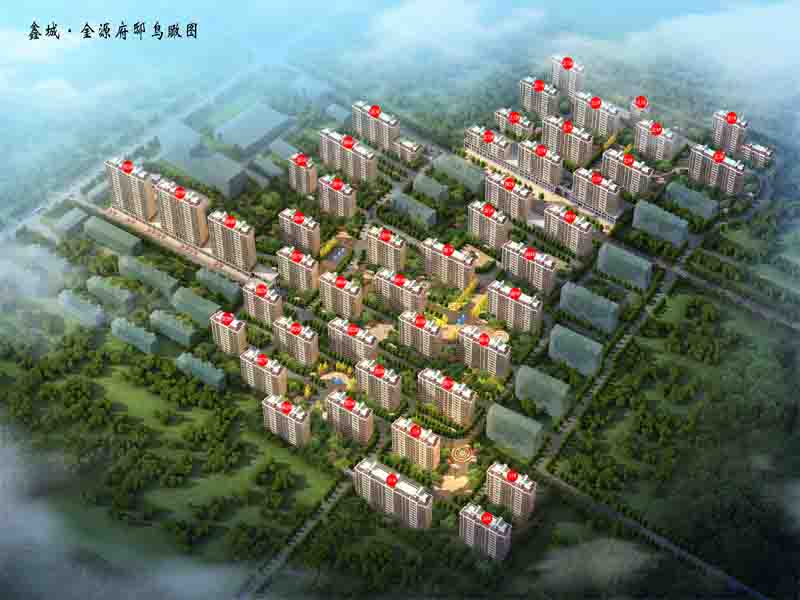 金源府邸鸟瞰图